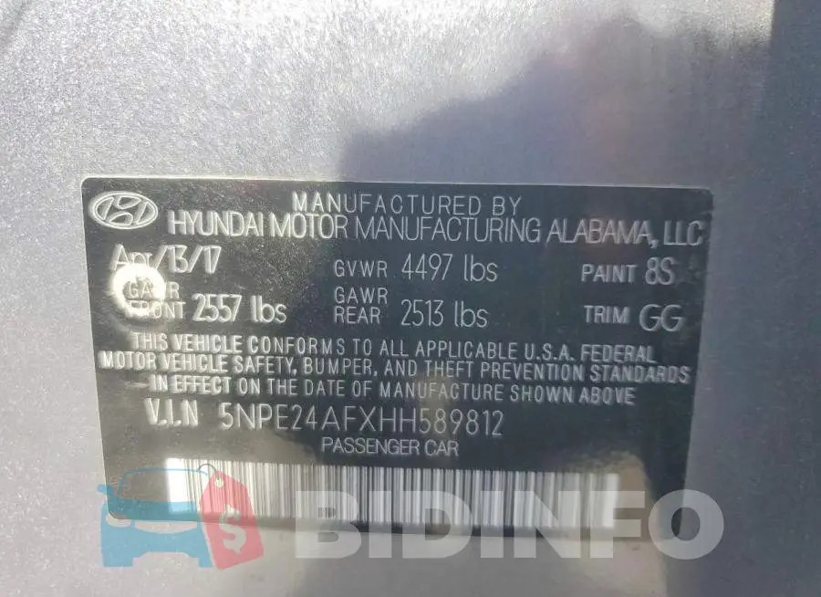 5NPE24AFXHH589812 Photo# 12