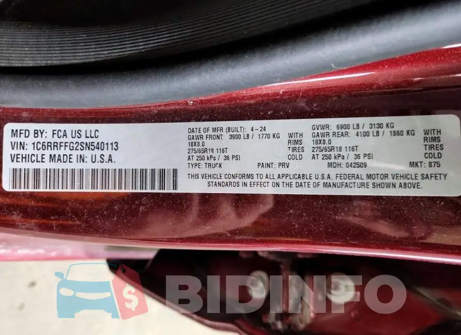 1C6RRFFG2SN540113 Photo# 13