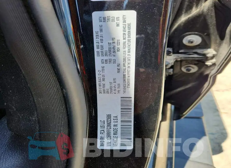 1C6RRFFG3NN223686 Photo# 12