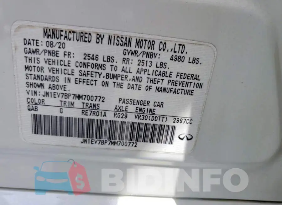JN1EV7BP7MM700772 Photo# 12