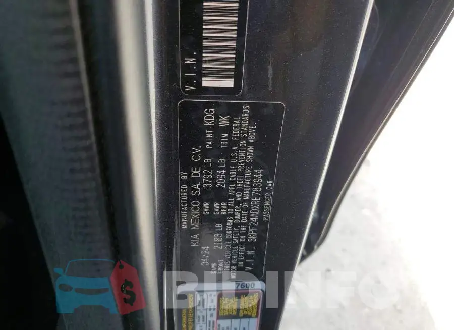 3KPF24ADXRE783944 Photo# 12