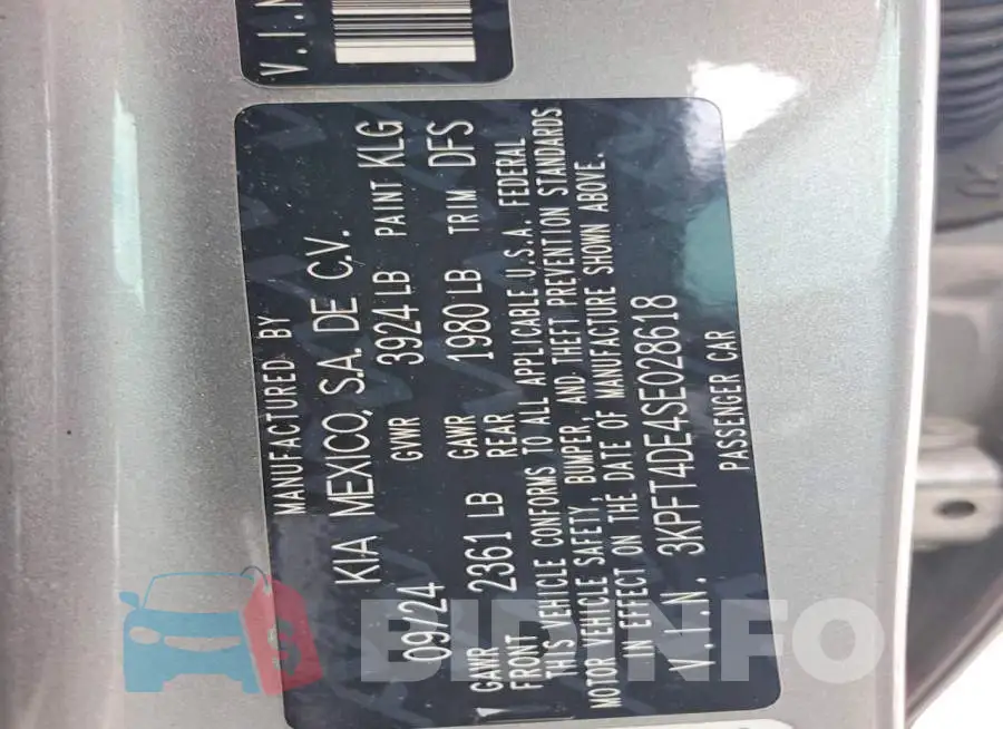 3KPFT4DE4SE028618 Photo# 12