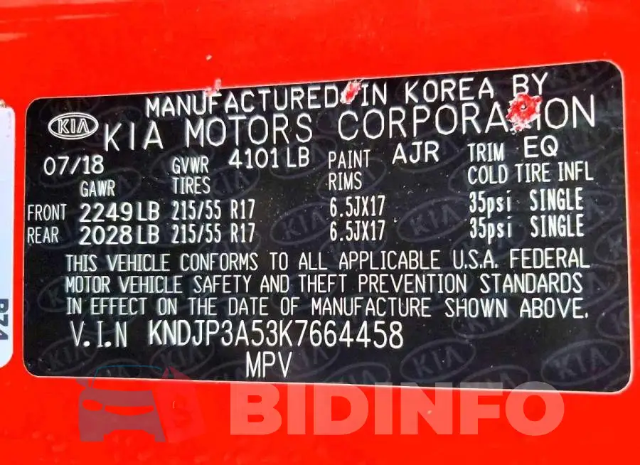KNDJP3A53K7664458 Photo# 13