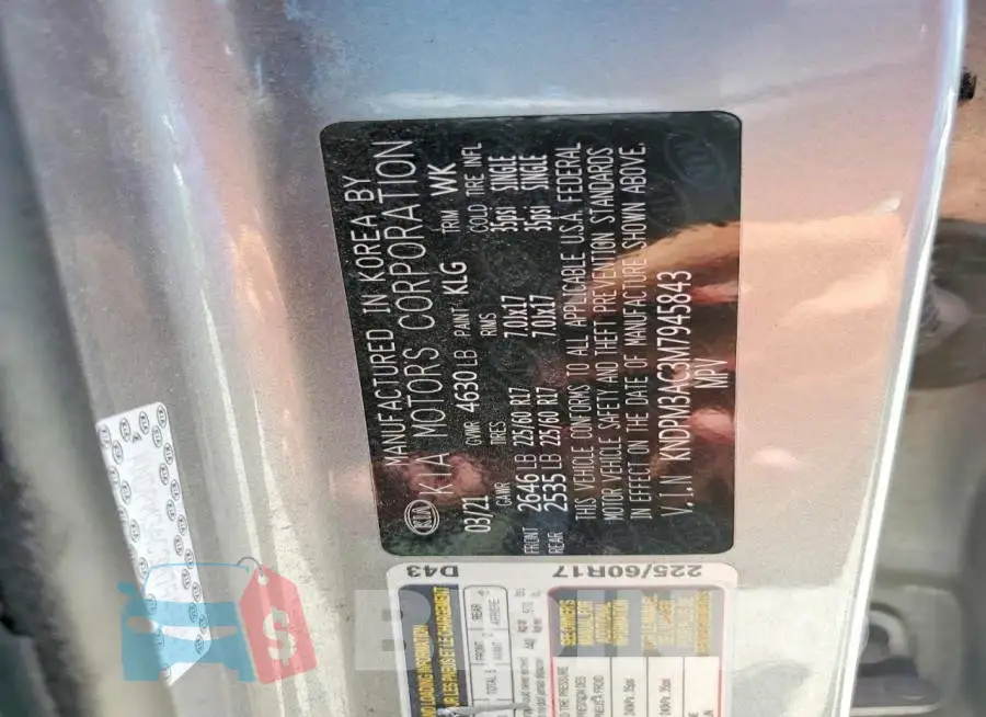 KNDPM3AC3M7945843 Photo# 14