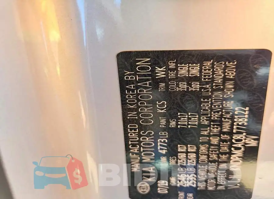 KNDPMCAC8L7738122 Photo# 13