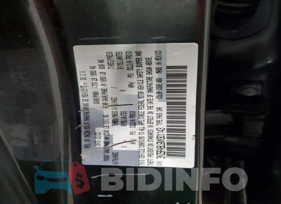 3MZBPABL9NM301143 Photo# 12