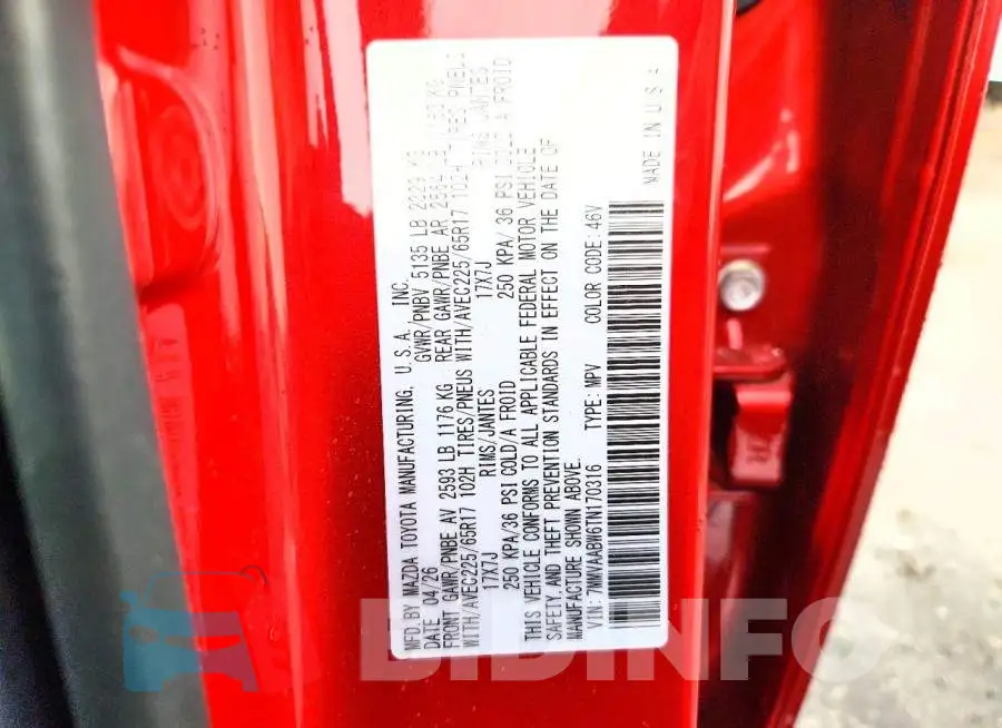 7MMVAABW6TN170316 Photo# 13