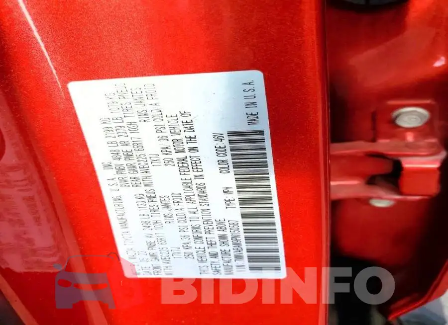 7MMVABAM9PN150587 Photo# 14