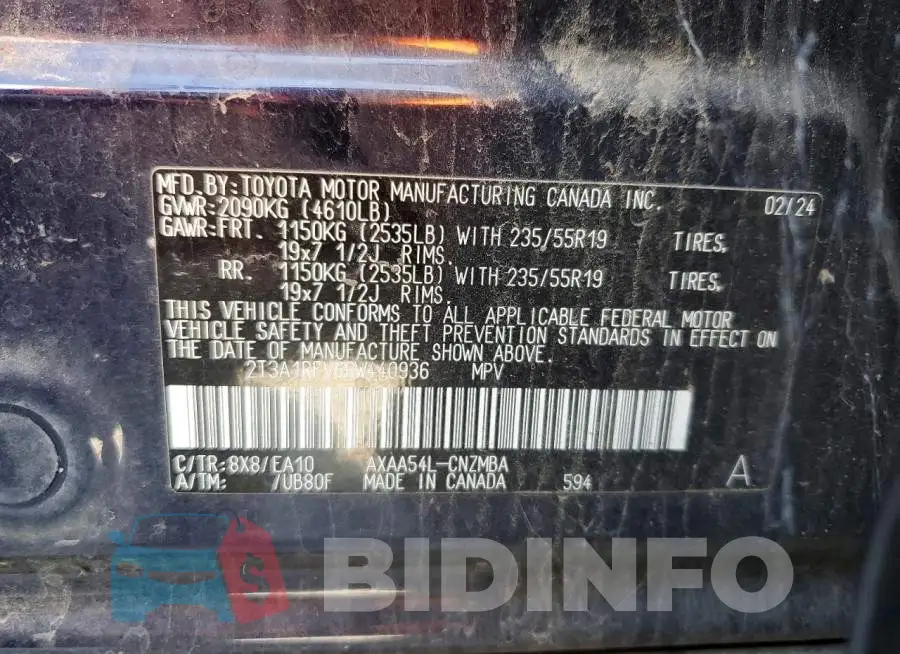 2T3A1RFV6RW440936 Photo# 14