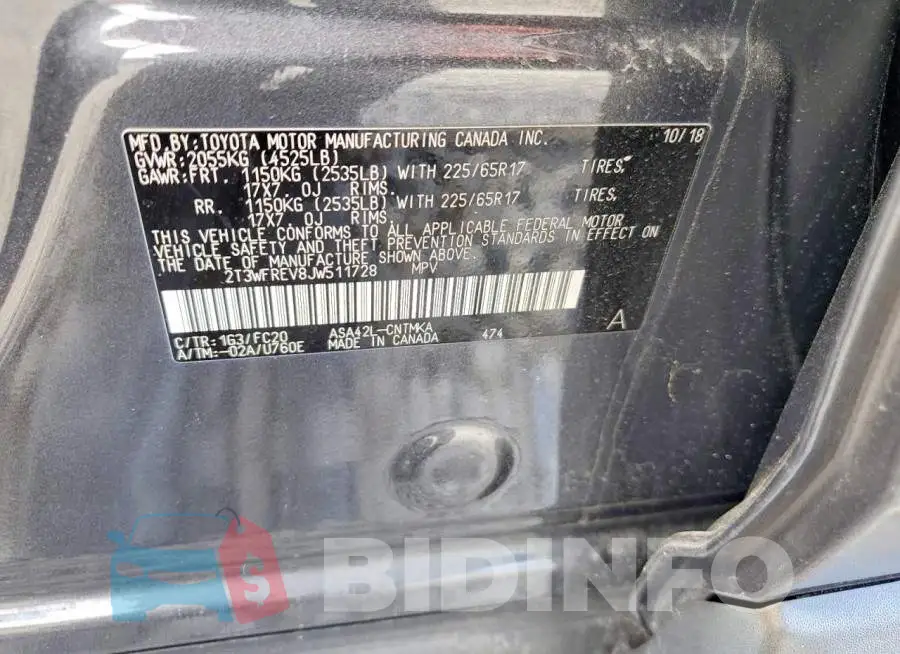 2T3WFREV8JW511728 Photo# 14