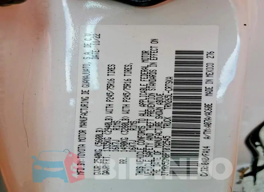 3TYRX5GN8PT072545 Photo# 13