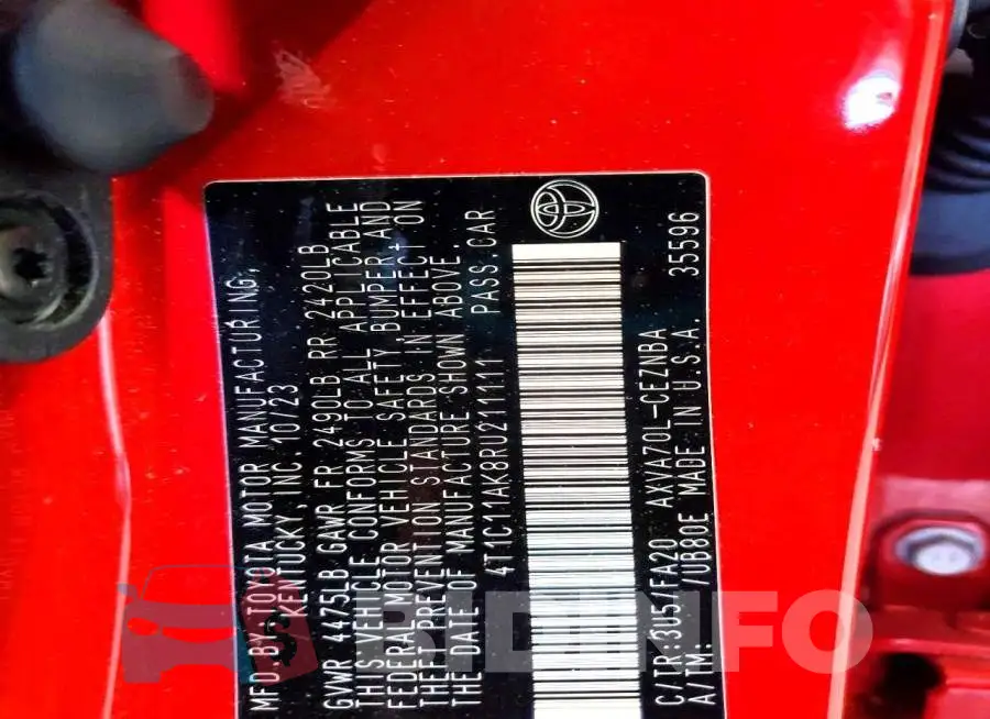 4T1C11AK8RU211111 Photo# 12