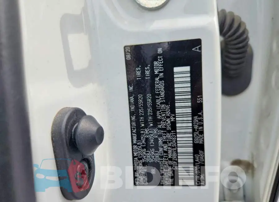 5TDFZRBH1LS048311 Photo# 14