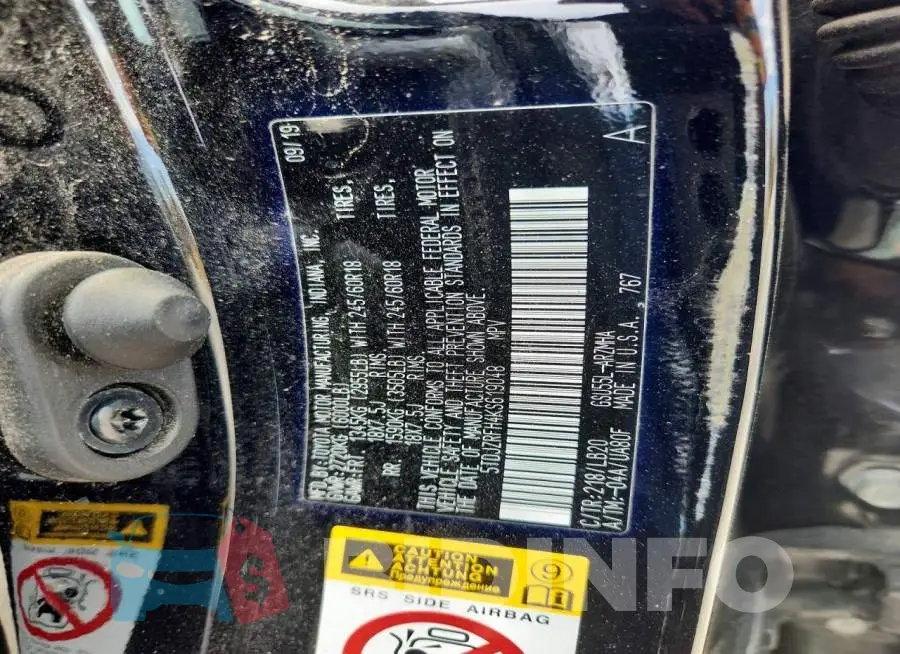 5TDJZRFH4KS619048 Photo# 14