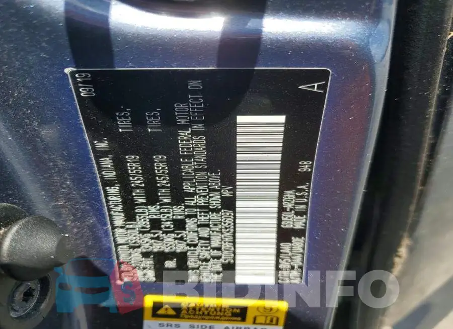 5TDYZRFH7KS356097 Photo# 13