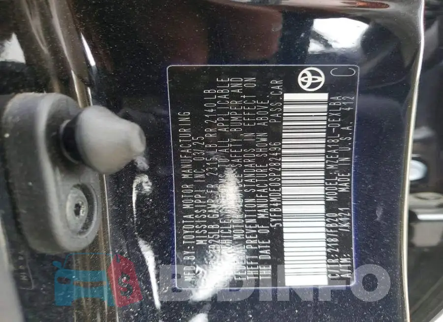 5YFB4MDE0SP282496 Photo# 13