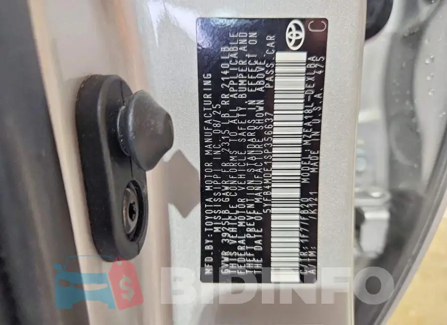 5YFB4MDE1SP356637 Photo# 12