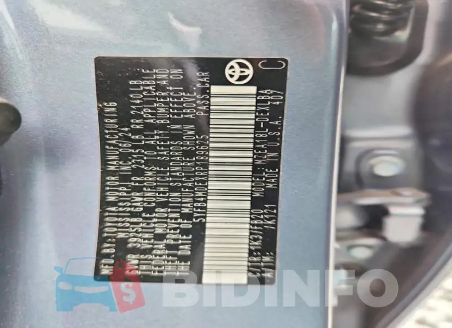 5YFB4MDEXRP189625 Photo# 12
