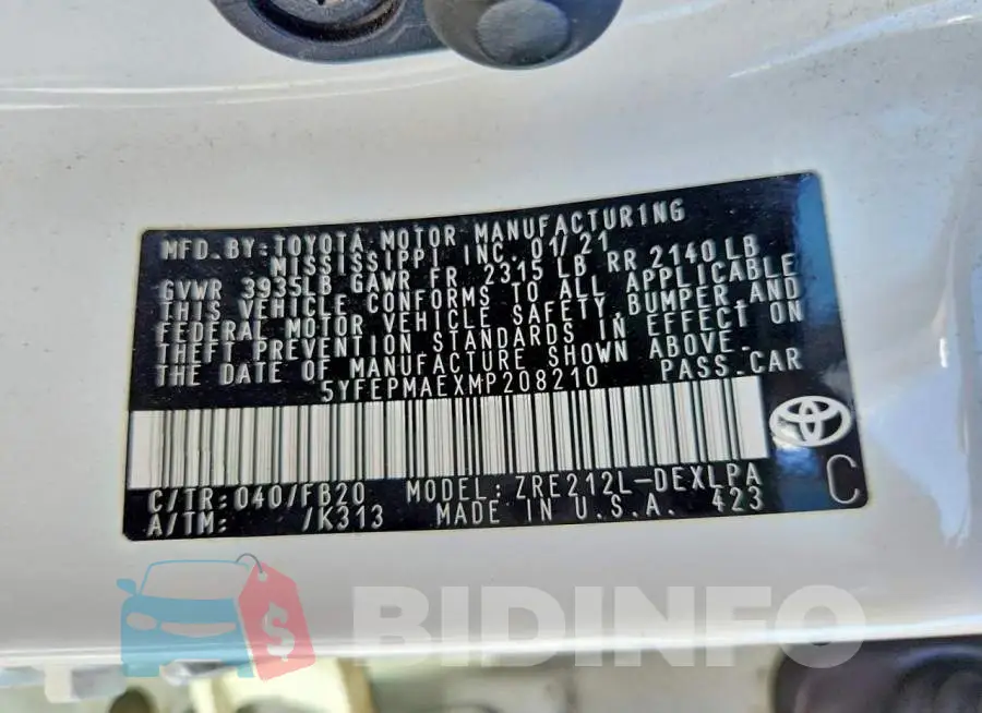 5YFEPMAEXMP208210 Photo# 13