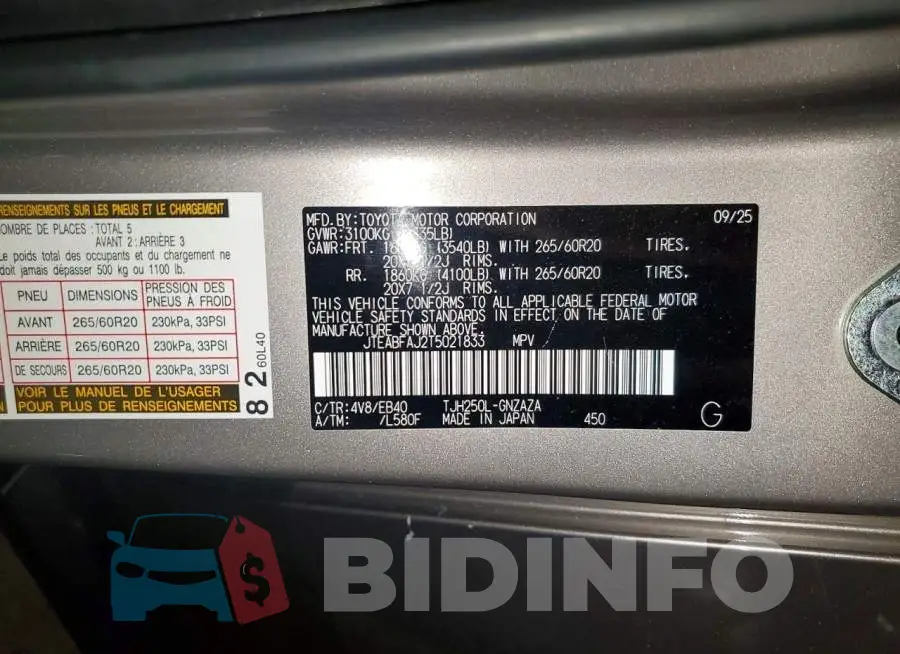 JTEABFAJ2T5021833 Photo# 13
