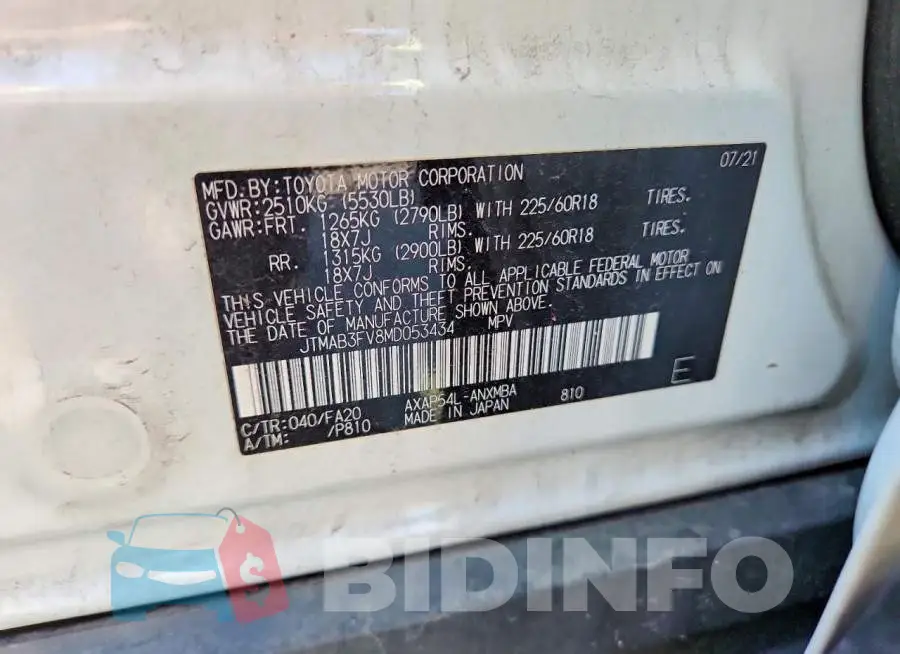 JTMAB3FV8MD053434 Photo# 12