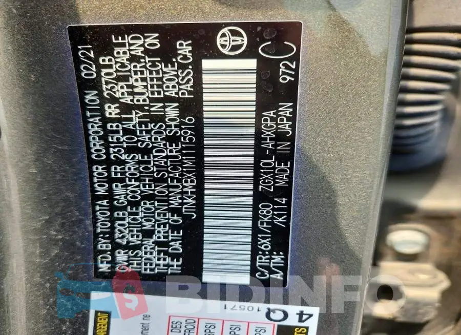 JTNKHMBX1M1115916 Photo# 13