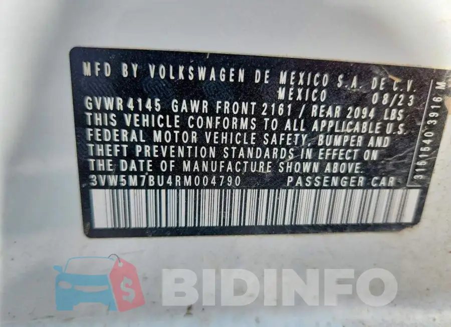 3VW5M7BU4RM004790 Photo# 12