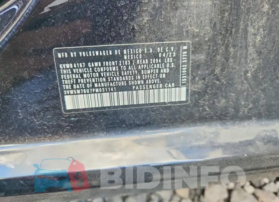 3VW5M7BU7PM031141 Photo# 13