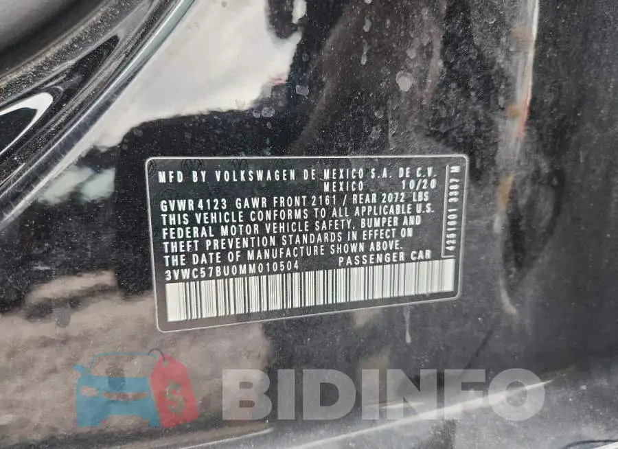 3VWC57BU0MM010504 Photo# 12