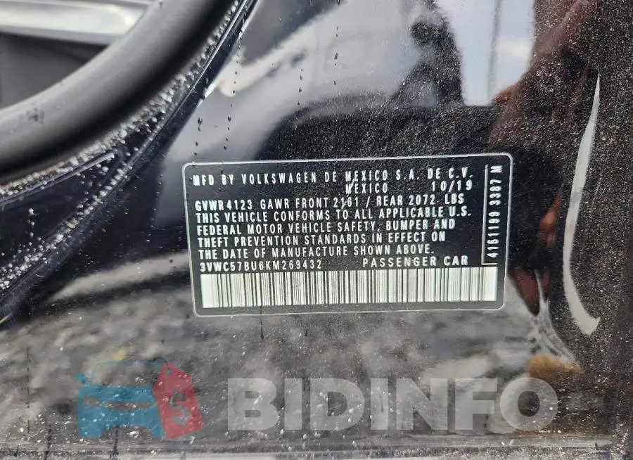 3VWC57BU6KM269432 Photo# 12