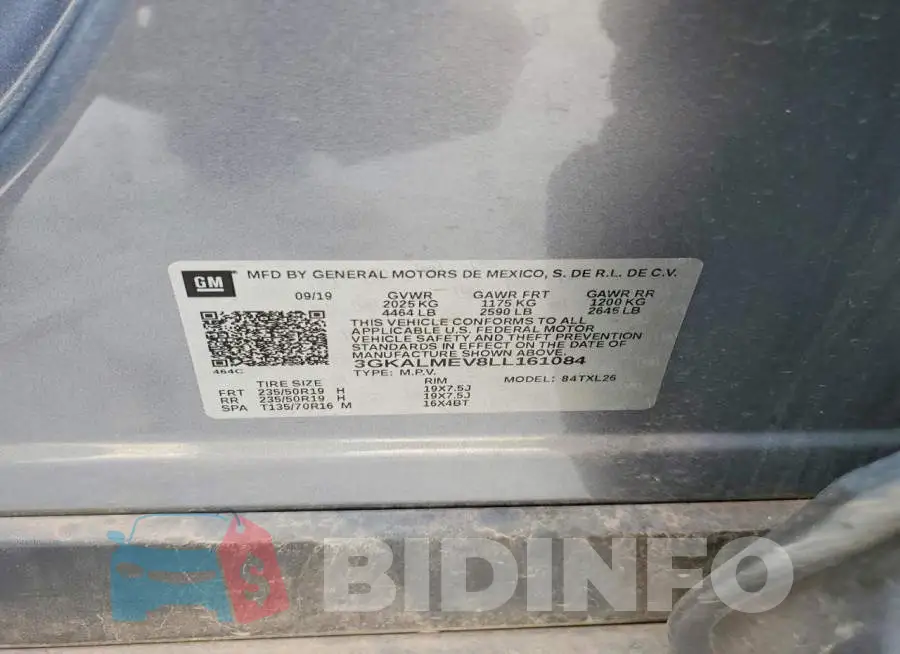 3GKALMEV8LL161084 Photo# 13