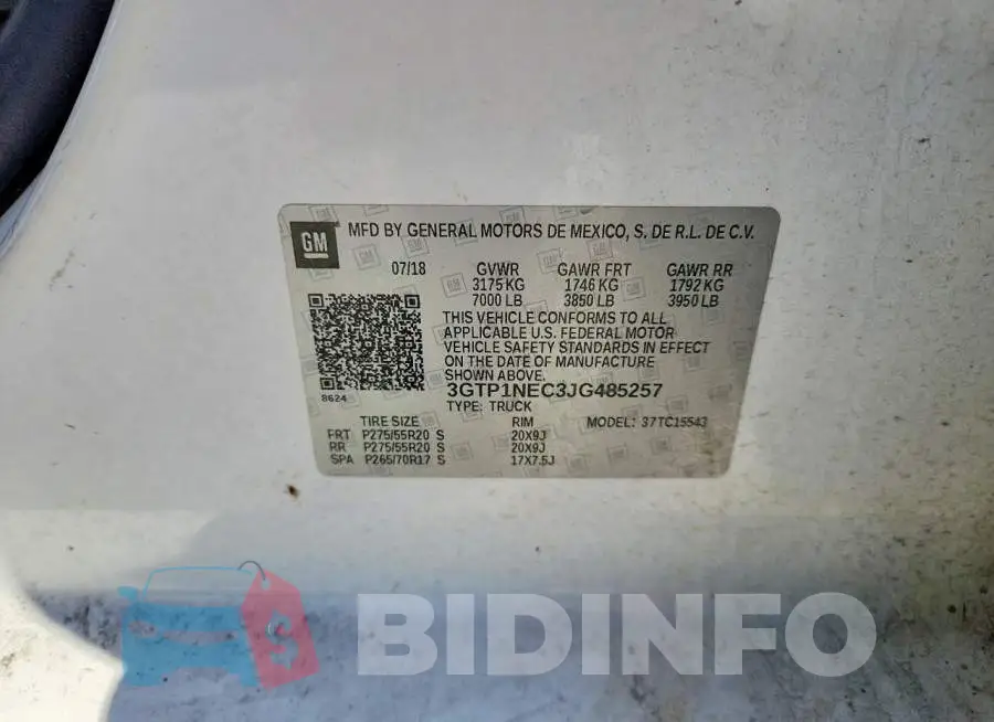 3GTP1NEC3JG485257 Photo# 12