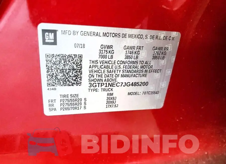 3GTP1NEC7JG485200 Photo# 12