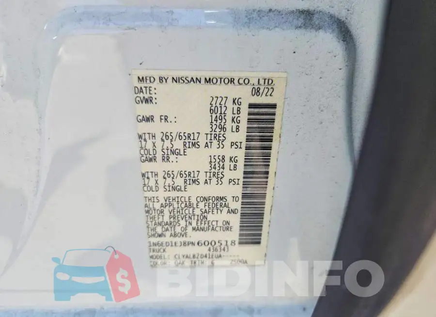 1N6ED1EJ8PN600518 Photo# 12