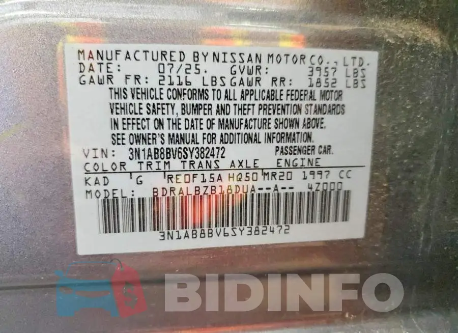3N1AB8BV6SY382472 Photo# 12
