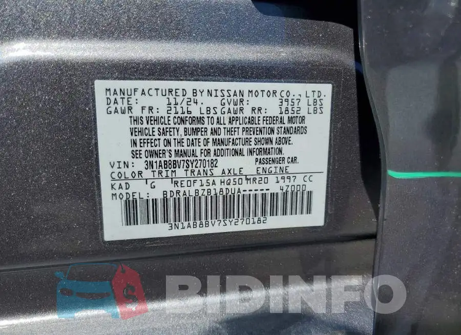 3N1AB8BV7SY270182 Photo# 13