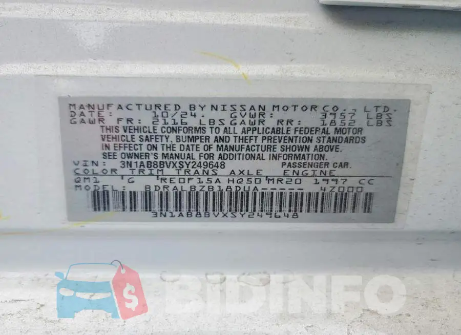 3N1AB8BVXSY249648 Photo# 12