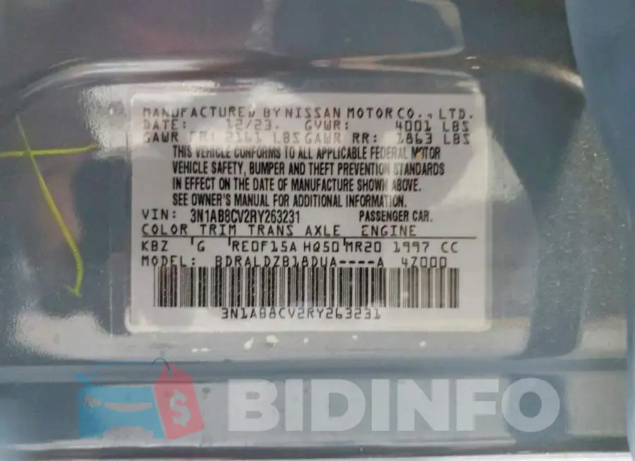 3N1AB8CV2RY263231 Photo# 12