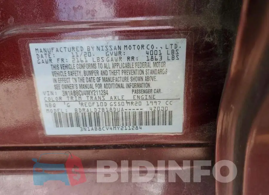3N1AB8CV4MY211284 Photo# 12