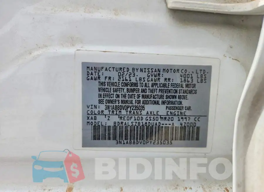 3N1AB8DV0PY235035 Photo# 13
