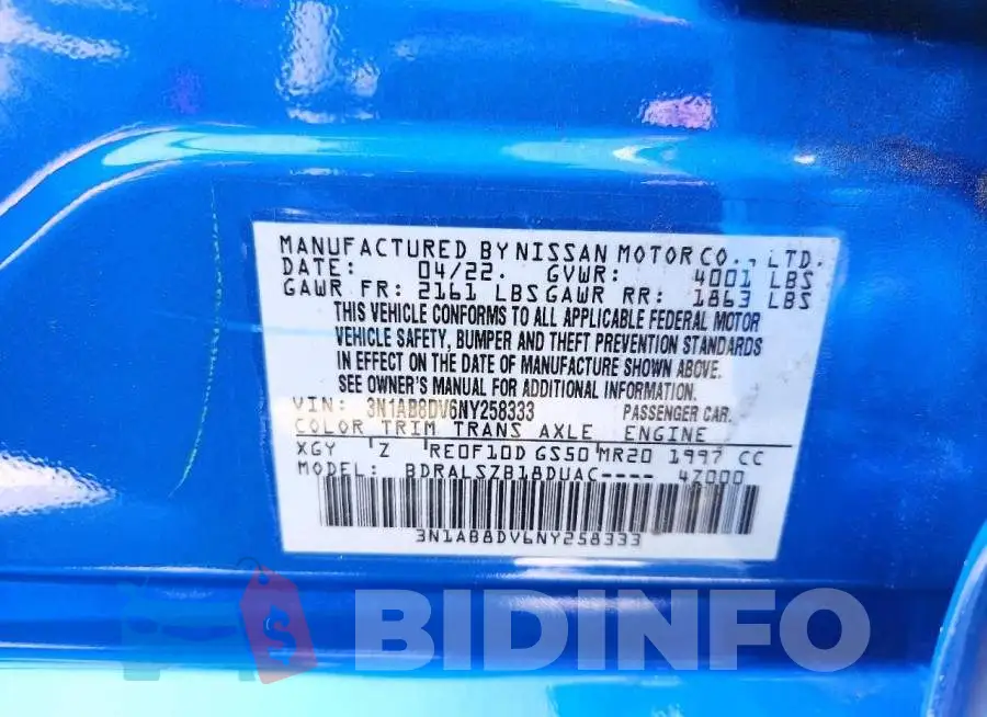 3N1AB8DV6NY258333 Photo# 12