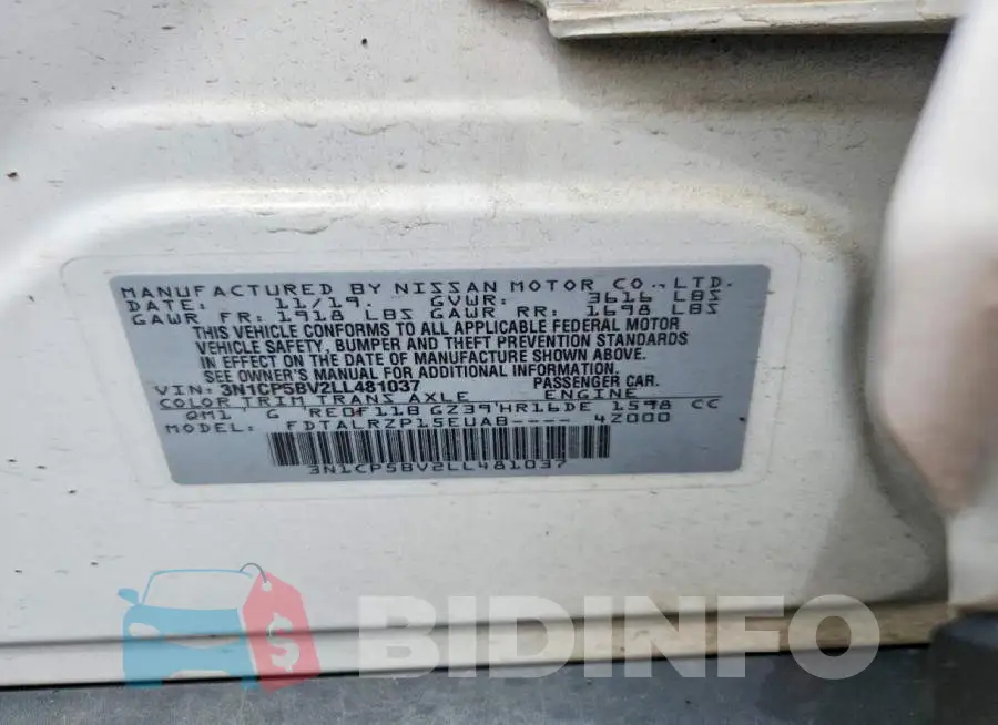 3N1CP5BV2LL481037 Photo# 13