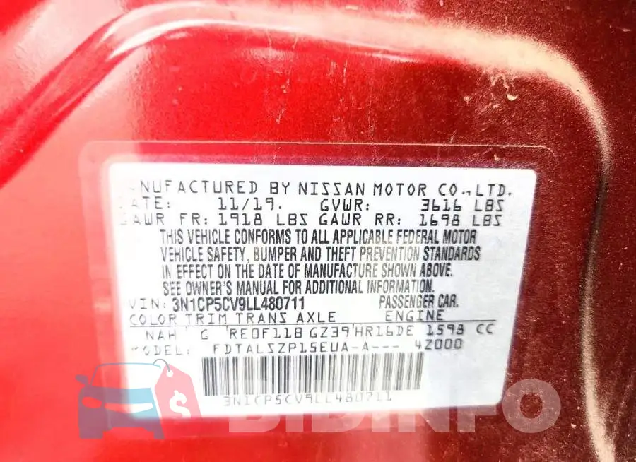 3N1CP5CV9LL480711 Photo# 13