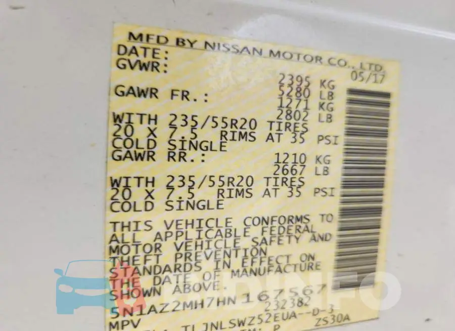 5N1AZ2MH7HN167567 Photo# 14