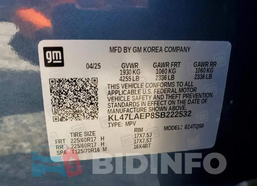 KL47LAEP8SB222532 Photo# 13