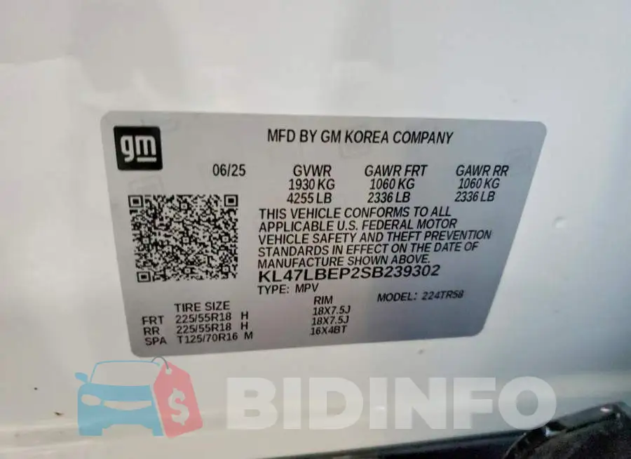 KL47LBEP2SB239302 Photo# 13
