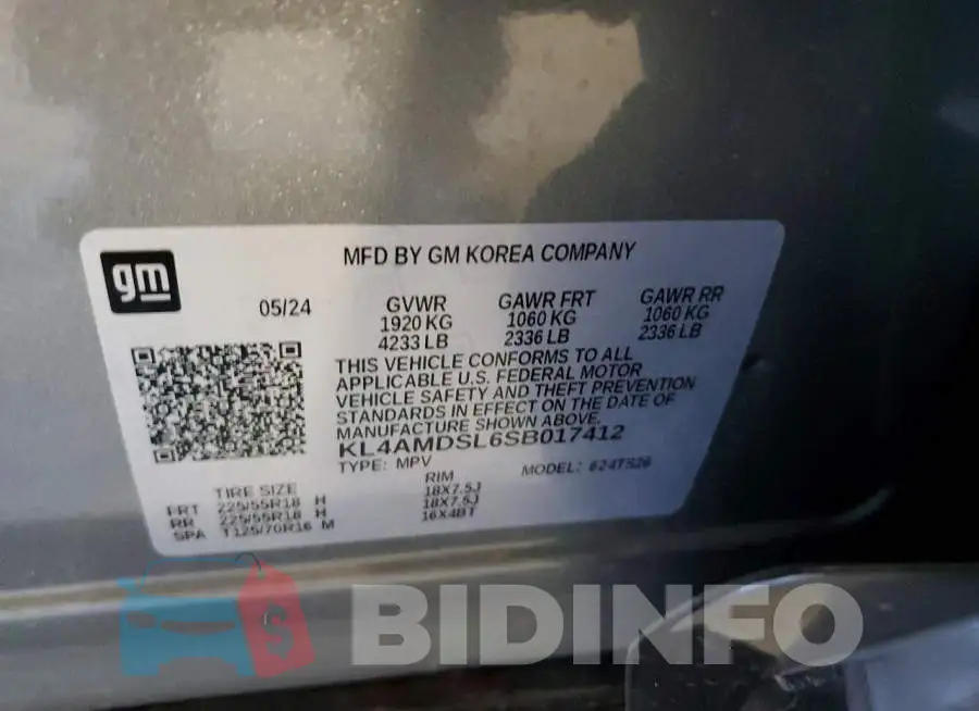 KL4AMDSL6SB017412 Photo# 13