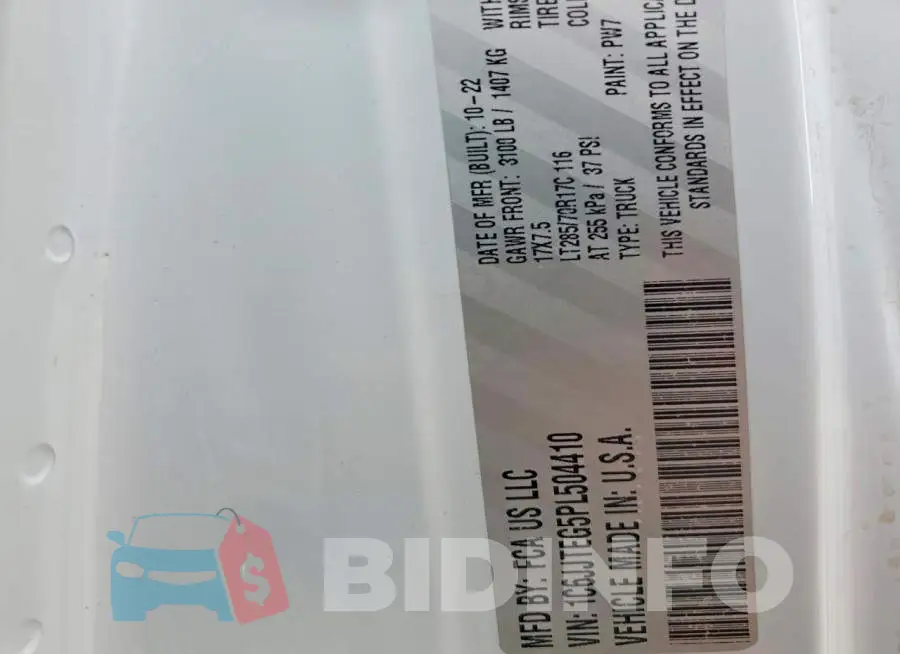 1C6JJTEG5PL504410 Photo# 13