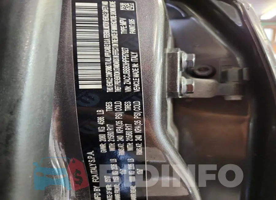 ZACCJBBB3HPF67927 Photo# 13