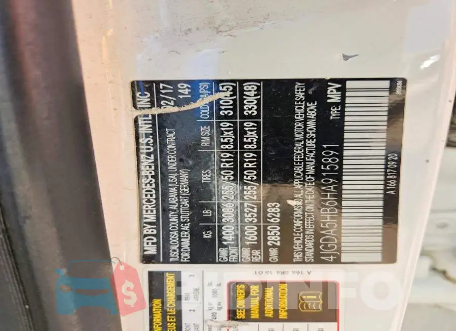 4JGDA5HB6HA915891 Photo# 13